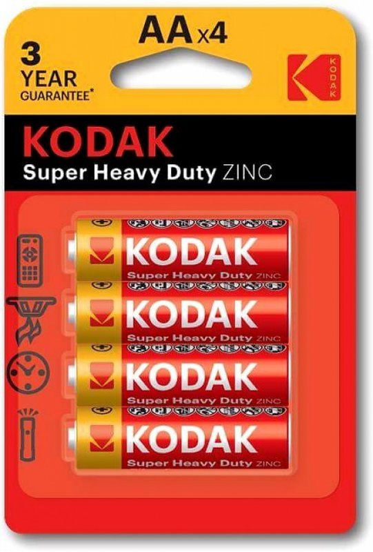 Батарейка пальчиковая Kodak R06 блистр (4шт)