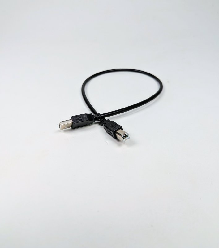 Кабель USB для принтера 0,5м чёрный